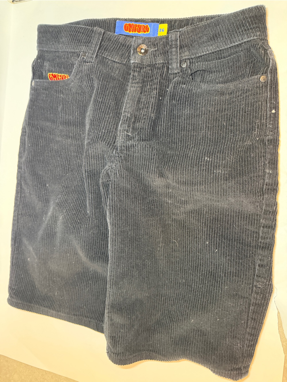 Empyre Black Corduroy Kids Relaxed Bottoms - Picture 2 of 4
